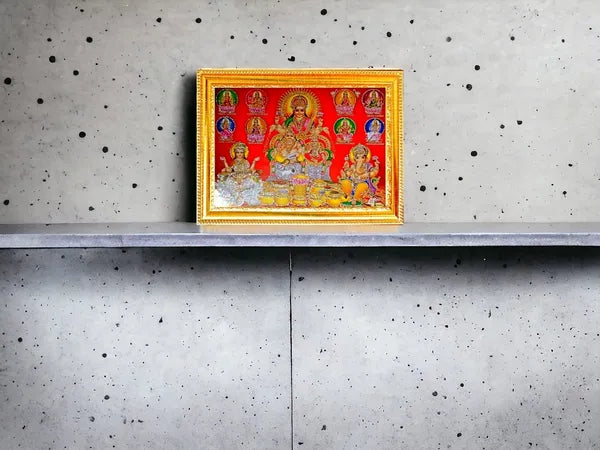 SUNINOW Laxmi ganesh saraswati photo frame Religious Frame