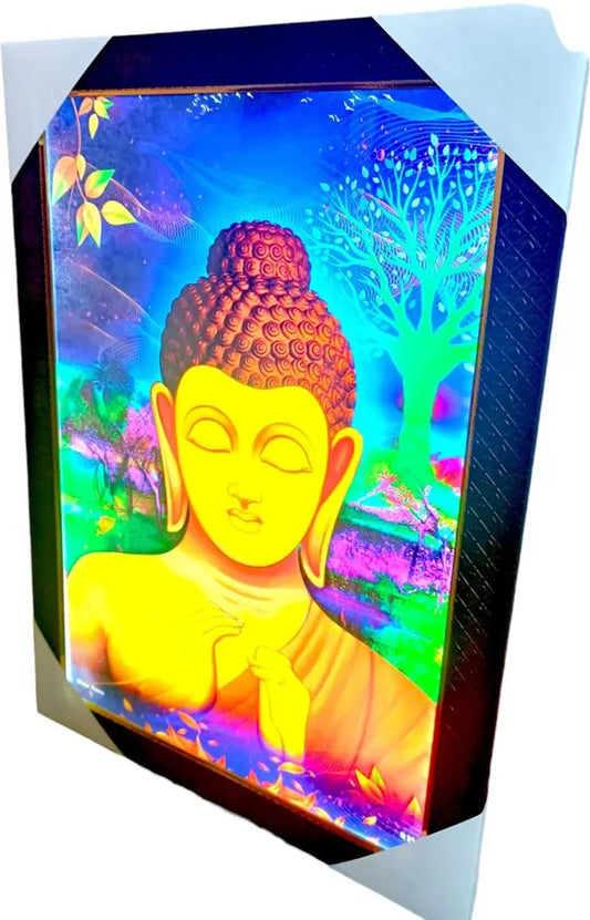 SUNINOW Built in LED light buddha photo frame Religious Frame