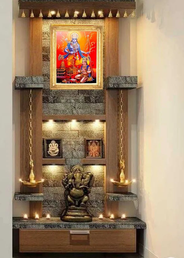 SUNINOW Ayodhya Ram ji, Hanumaan Ji Religious Frame