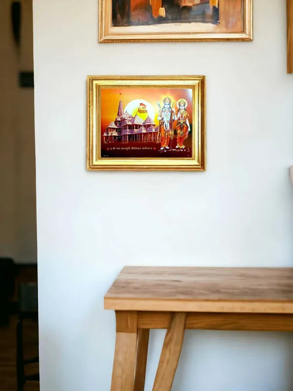 SUNINOW Ayodhya Mandir Ram ji Sita ji Religious Frame