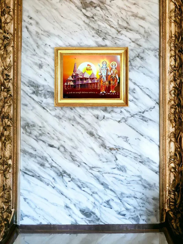 SUNINOW Ayodhya Mandir Ram ji Sita ji Religious Frame