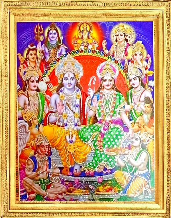 SUNINOW Ram Darbar | ram panchayat photo Religious Frame