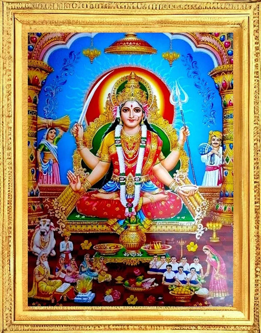 SUNINOW Santoshi maa photo frame Religious Frame