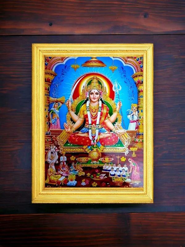 SUNINOW Santoshi maa photo frame Religious Frame