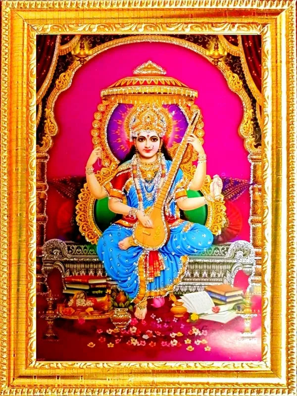 SUNINOW Saraswati photo frame Religious Frame