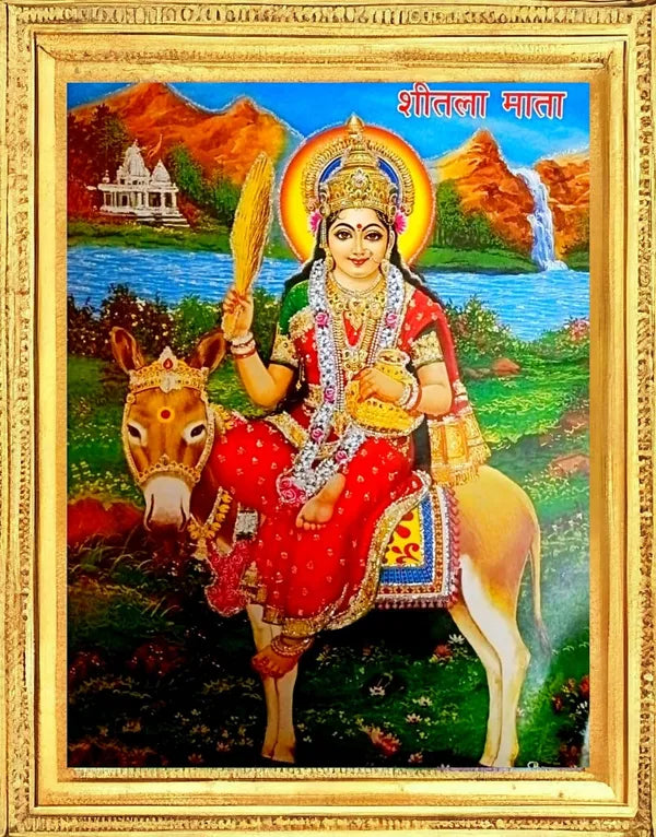 SUNINOW Sheetla maa photo frame Religious Frame