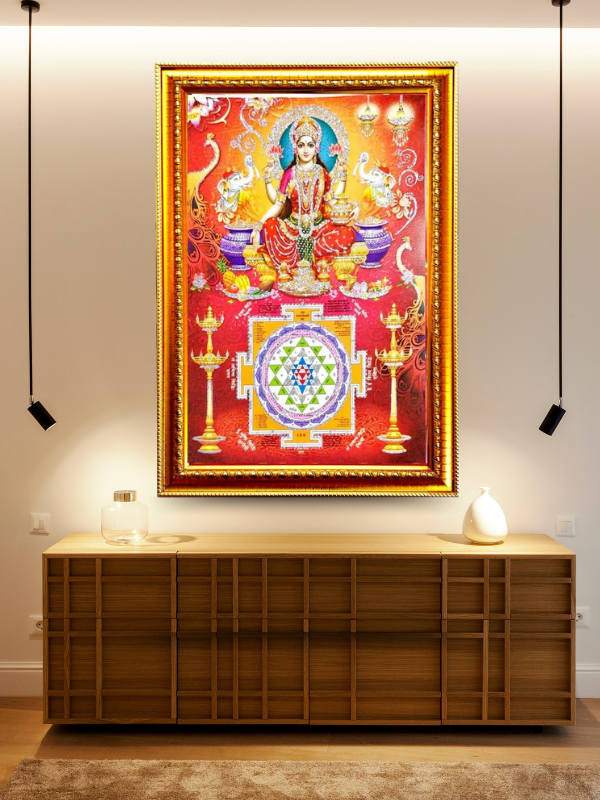 Photo & Frame Laxmi   With Yantra