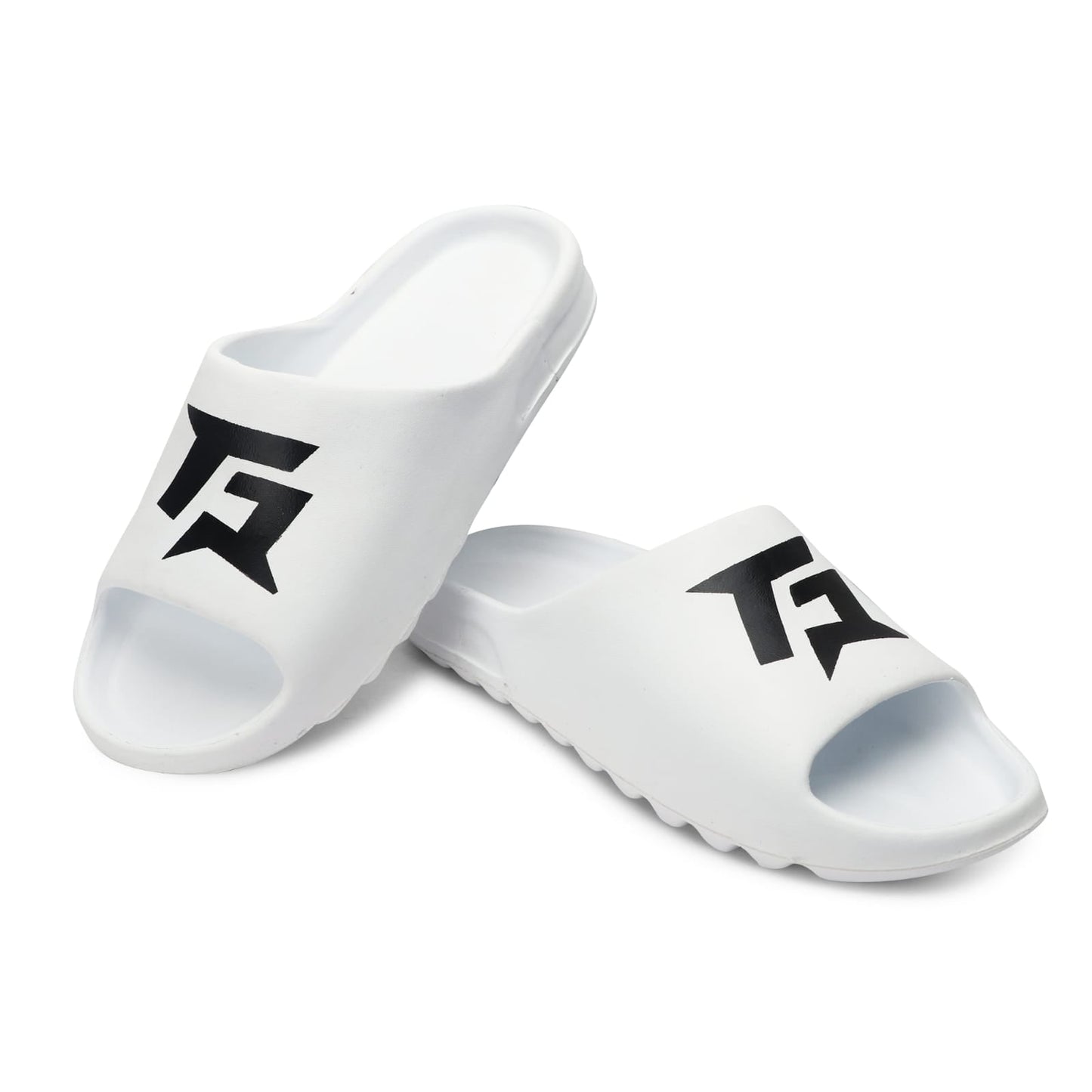 Men Slides - White