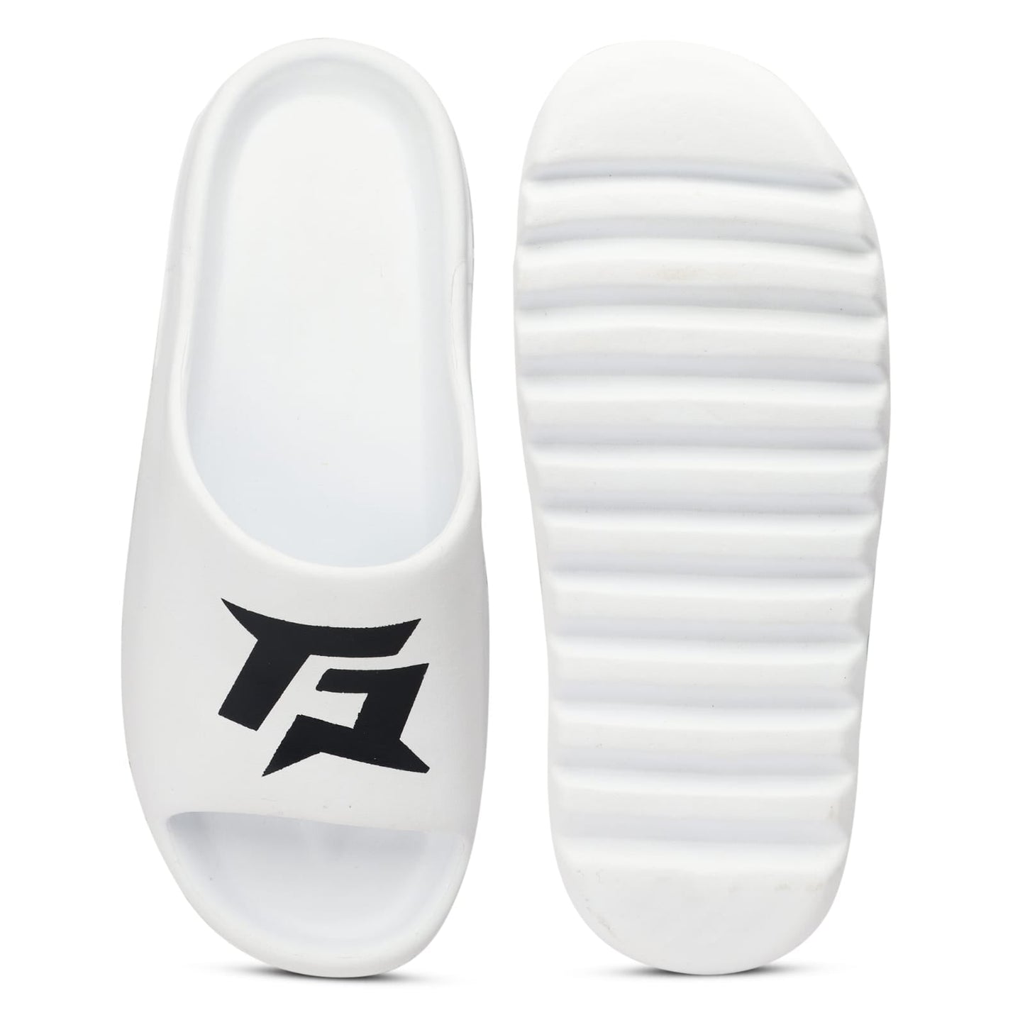 Men Slides - White