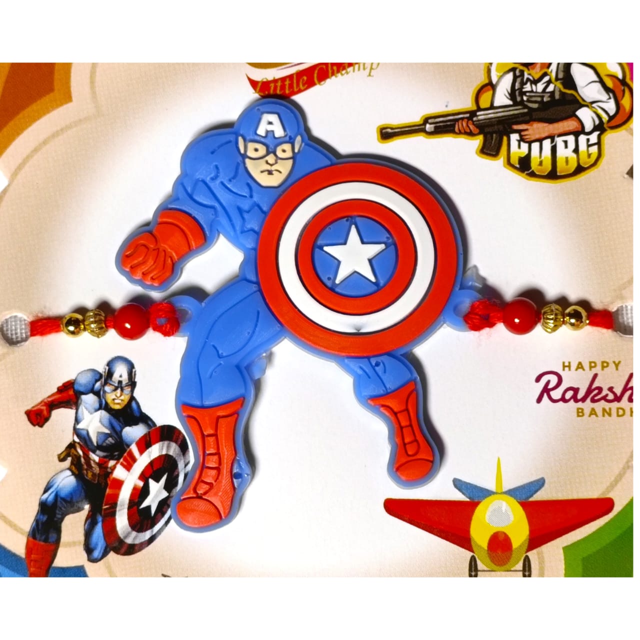 Kids spiderman rakhi Set  (1 kids rakhi)