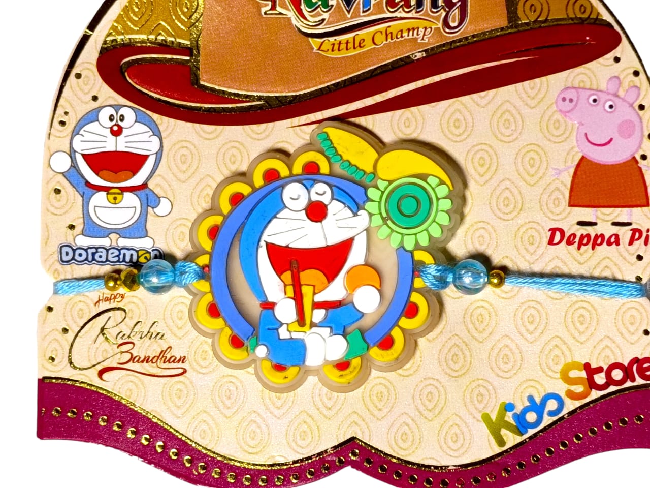 Kids doremon rakhi Set  (1 kids rakhi)