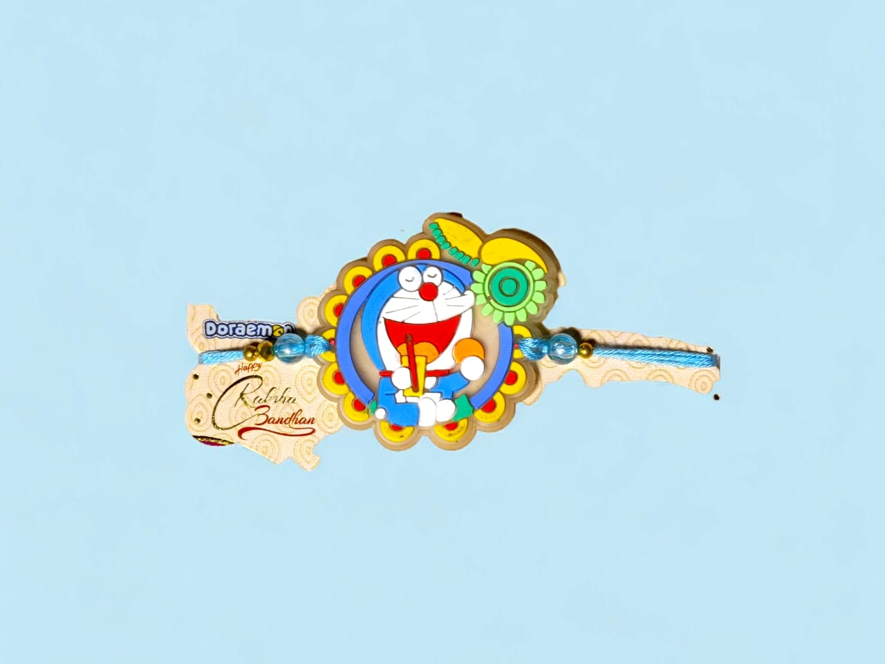 Kids doremon rakhi Set  (1 kids rakhi)