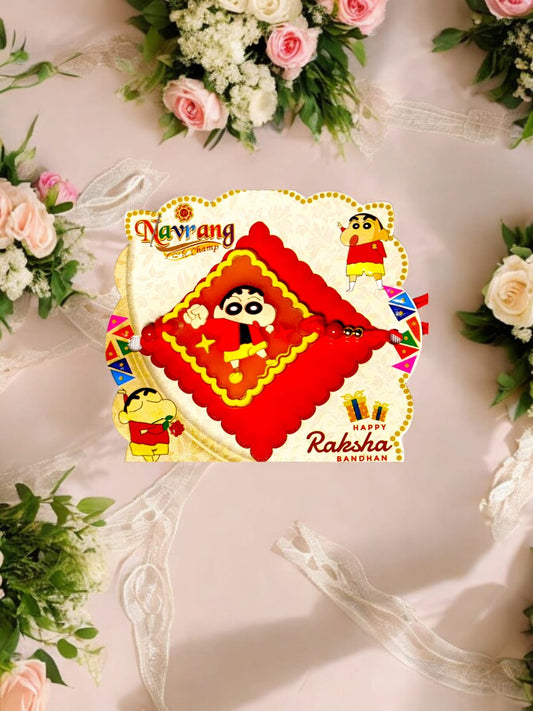 Kids Shinchen rakhi Set  (1 kids rakhi)