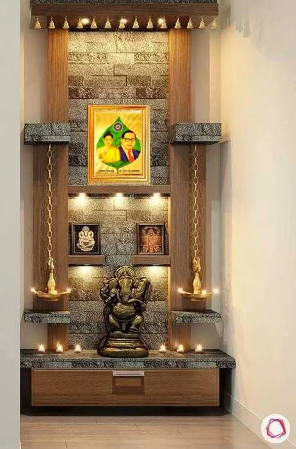 Photo & Frame Lord Buddha And Ambedkar  s | Wall D????_Cor   |