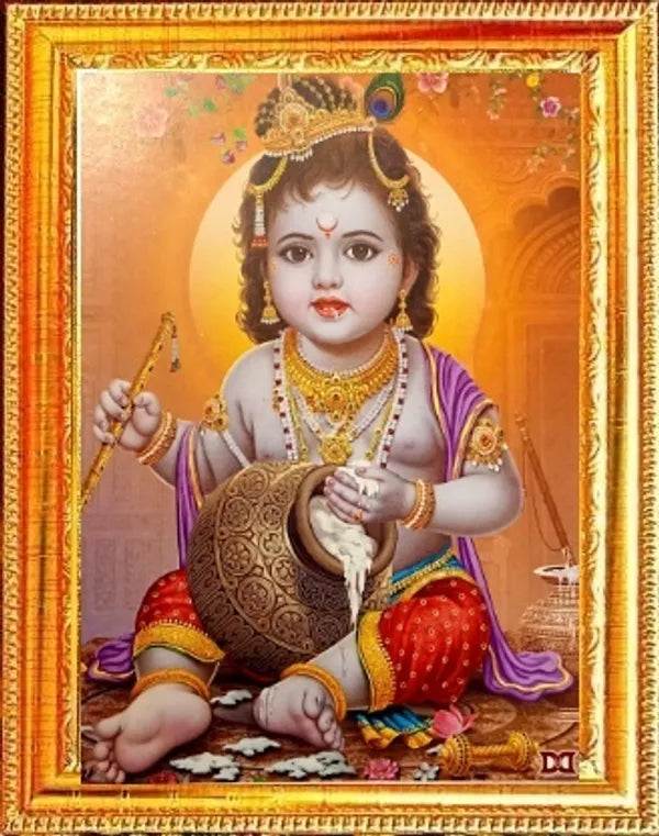 Photo & Frame SUNINOW Bal gopal   ( 20 X 15 CM )