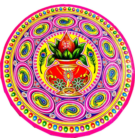 46 Cm Big Size Rangoli Sticker For Home Self Adhesive Sticker (Pack Of 1)