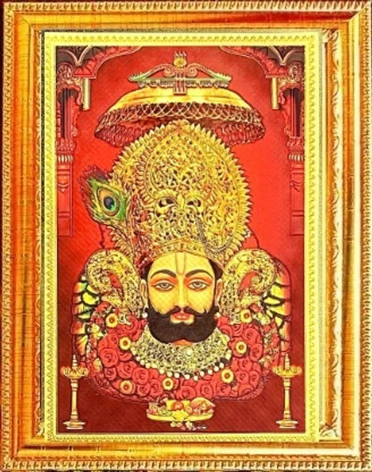 SUNINOW Khatu Shyam Baba Photo Frame Religious Frame ()