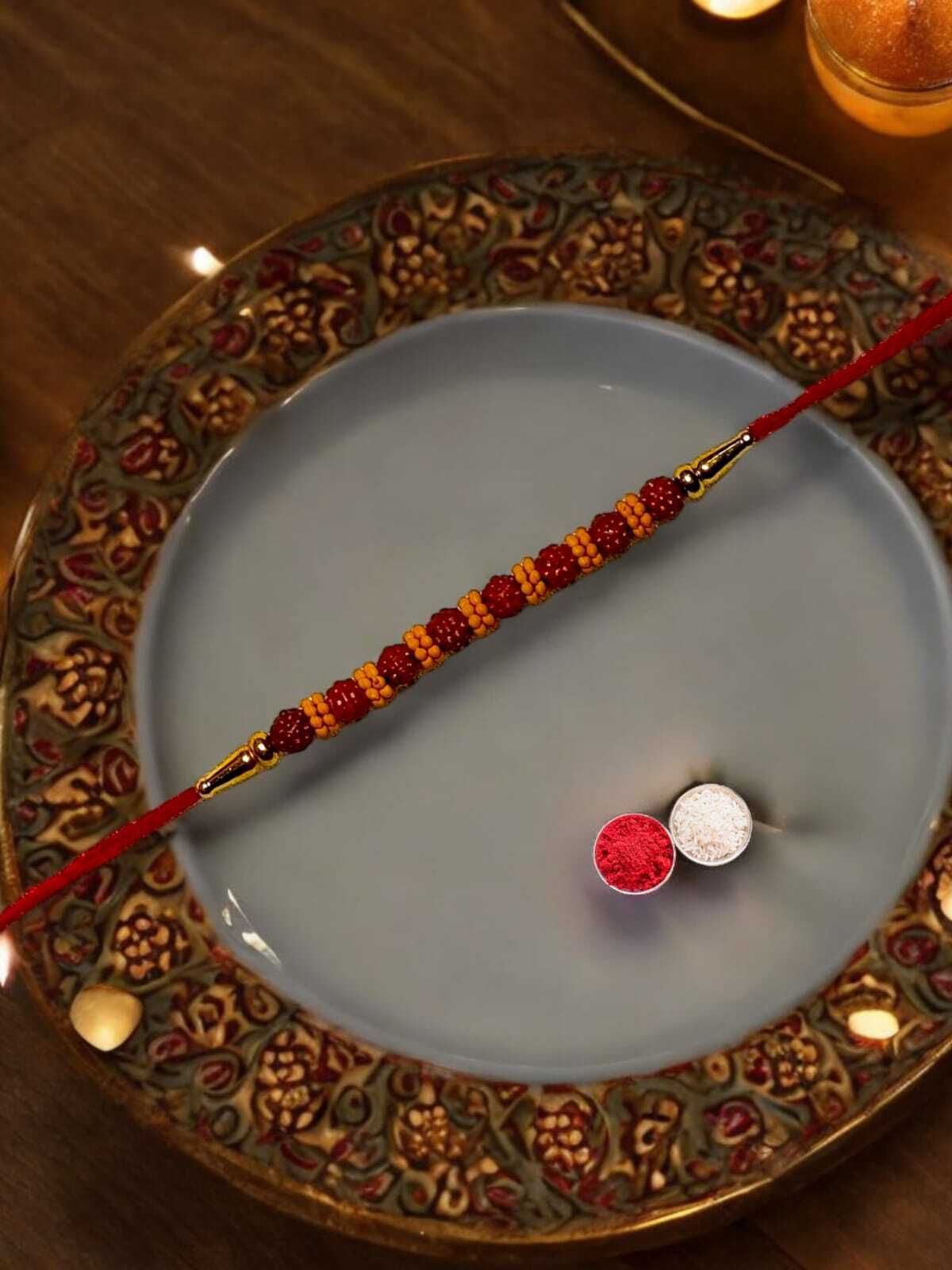 SUNINOW Rudraksh RUD-MULTIB-R04 Assorted Rakhi Set (1 rakhi)