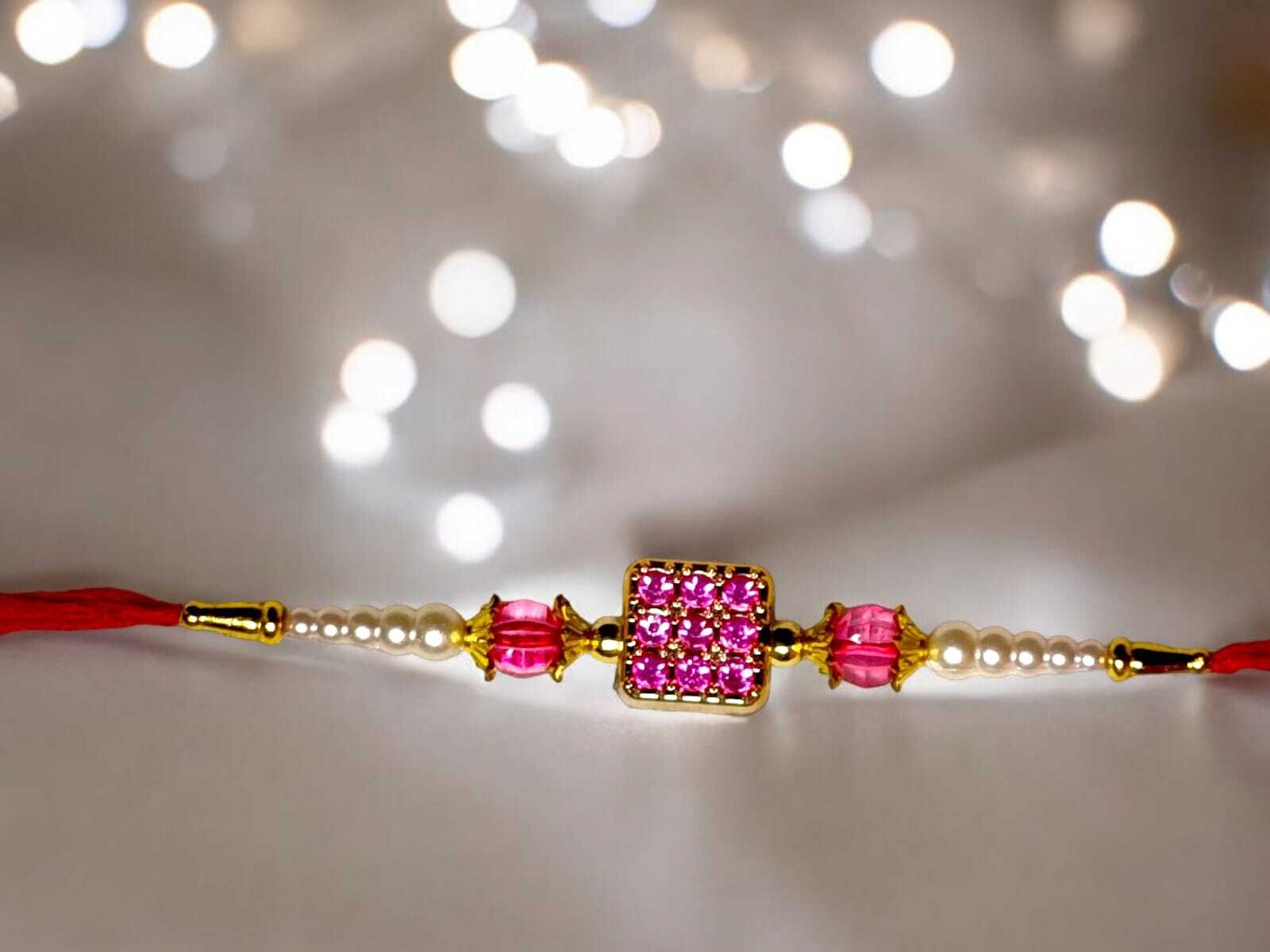 SUNINOW Bhaiya Bhabhi BBK42 Assorted Rakhi Set (1 RAKHI FOR BROTHER, RAKHI FOR BHABHI, RAKHI FOR KIDS, ROLI)