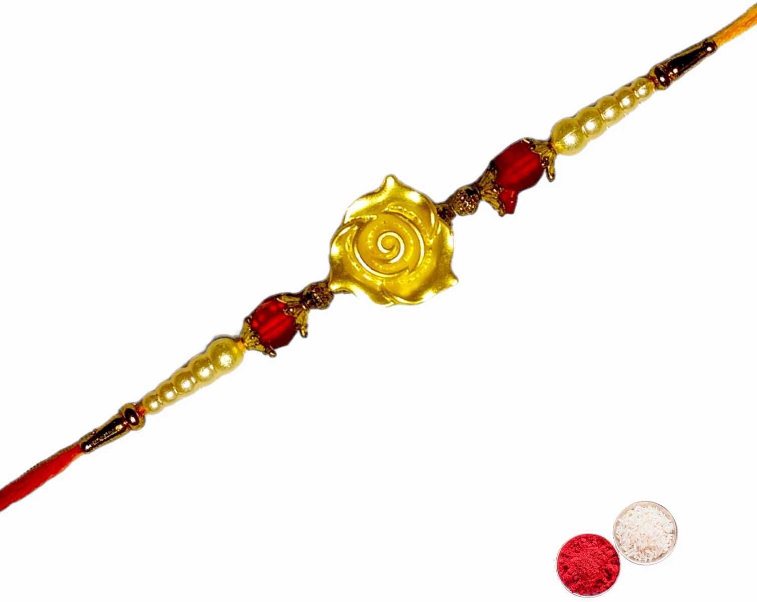 SUNINOW Designer FL-03 Assorted Rakhi Set (1 rakhi)