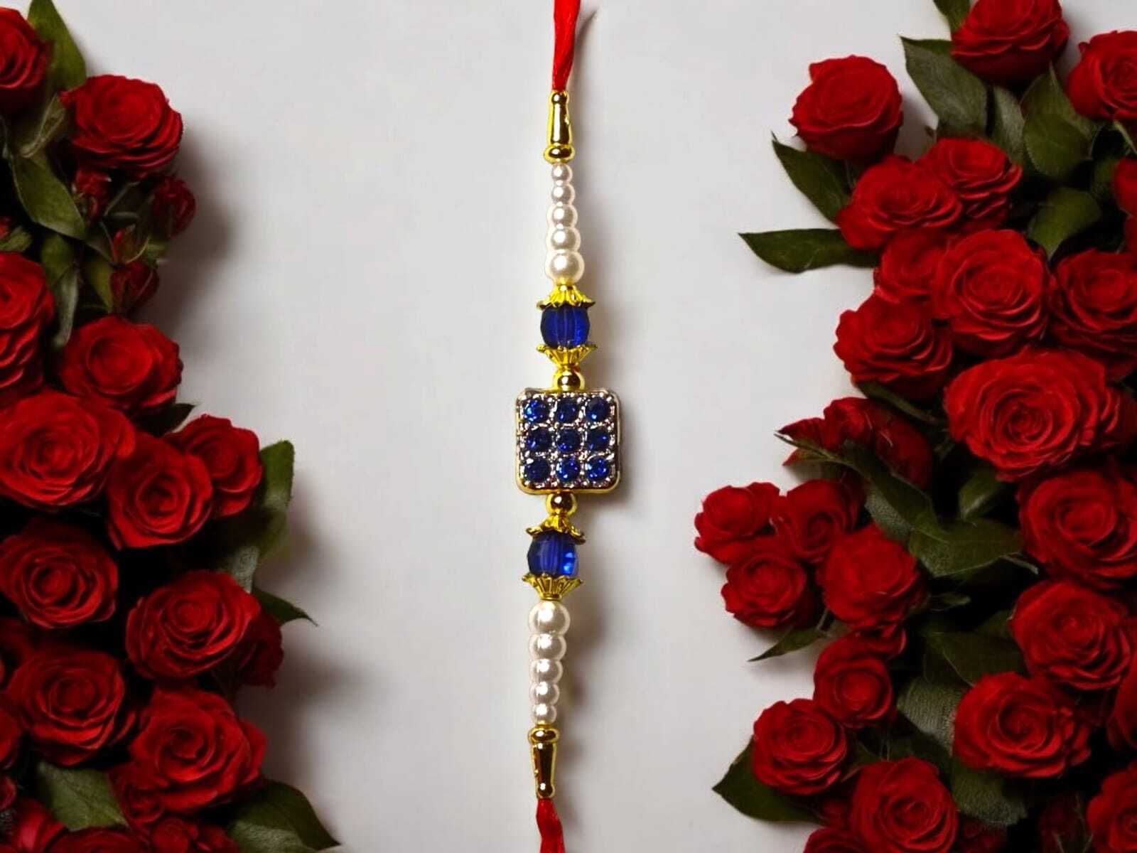 SUNINOW Designer JAR-BL-R-01 Assorted Rakhi Set (1 rakhi)