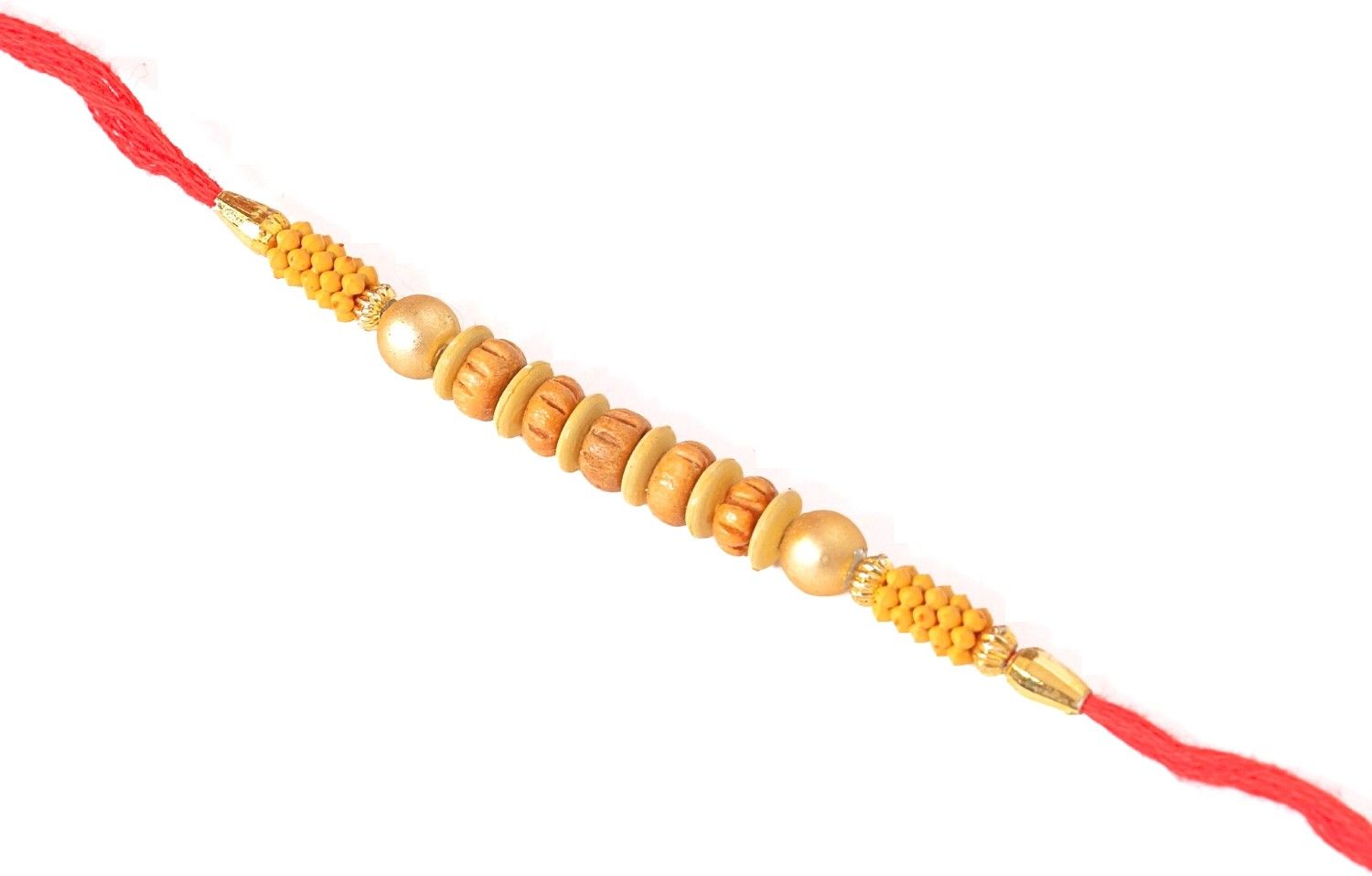 SUNINOW Designer SNPDCBR185 Sandalwood Rakhi Set (1RAKHI, roli, chawal)