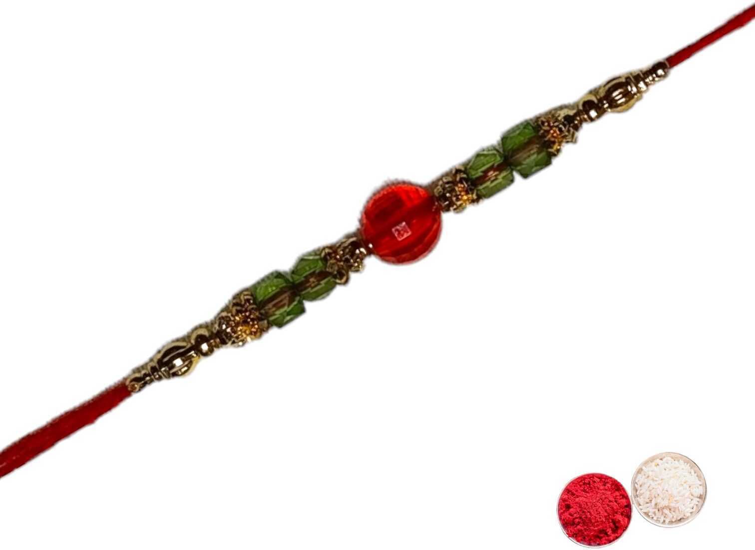 SUNINOW Designer JAR-R-G-01 Assorted Rakhi Set (1 rakhi)