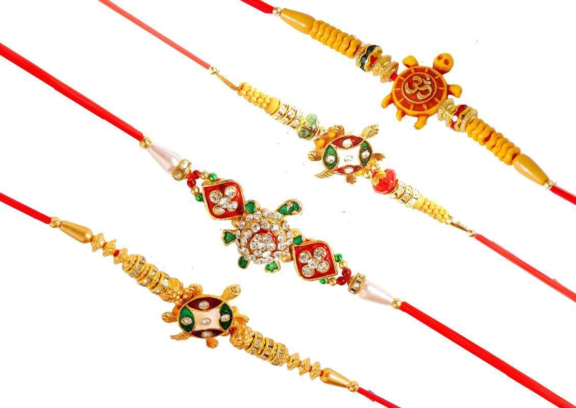 SUNINOW Bhaiya Bhabhi PREMIUM022 Assorted Rakhi Set (1RAKHI SET)