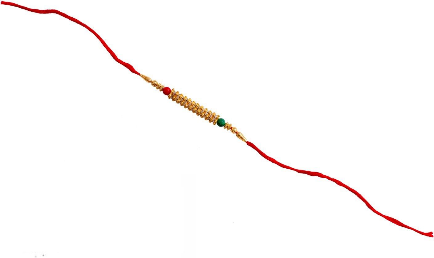 SUNINOW Designer SNPMSSD196 Assorted Chawal Roli Pack, Rakhi Set (1RAKHI, roli chawal)