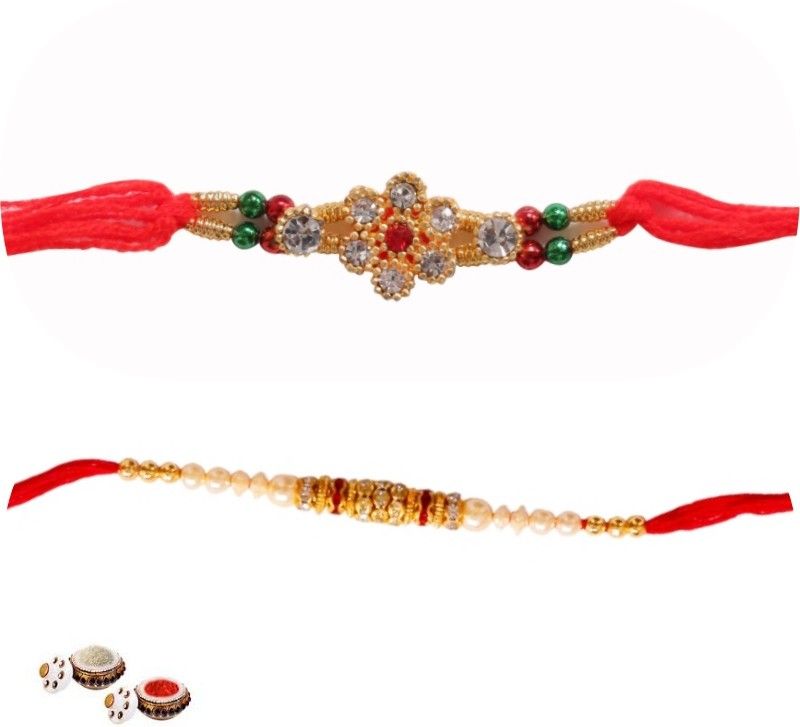 SUNINOW Bhaiya Bhabhi PREMIUM025 Assorted Rakhi Set (1RAKHI SET)